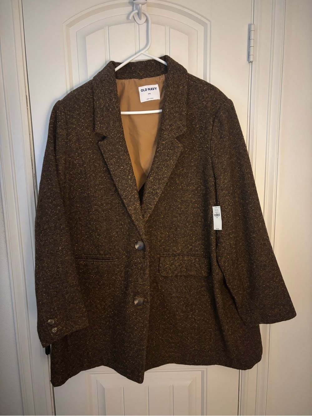 Old Navy Brown Tweed Blazer Jacket